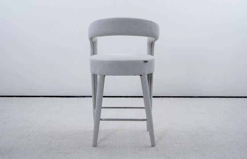 Miglio Cavo Gray Upholstered Counter Bar Stool MY20