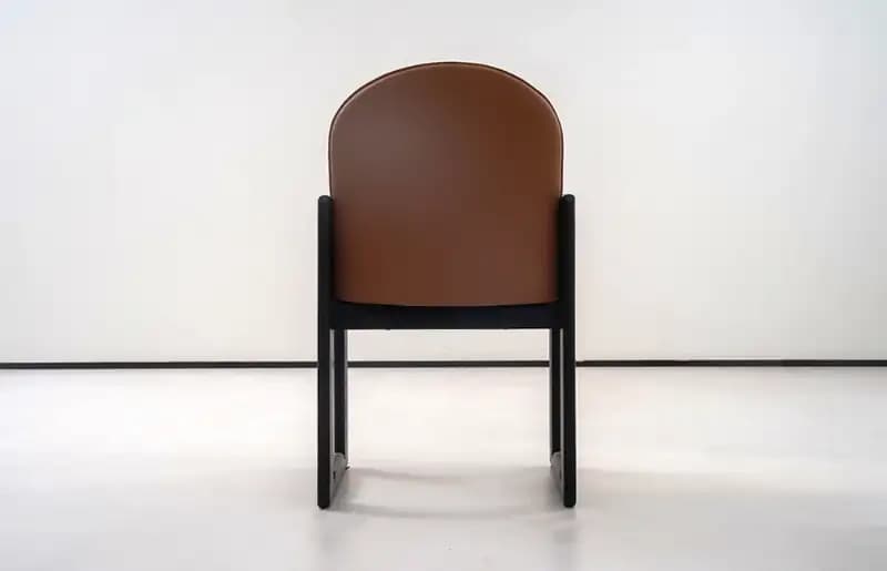 Modern Leather Upholstered Wooden Chair Dining Room MY200