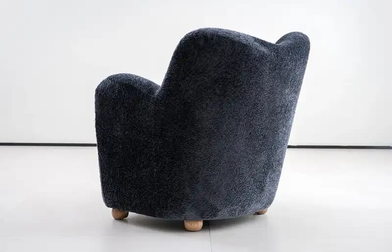 Nest Fabric Single Sofa Armchair M060 Back
