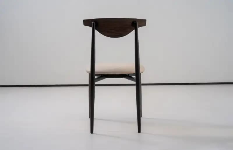 Modern Metal Wooden Upholstered Dining Room Chair MY202