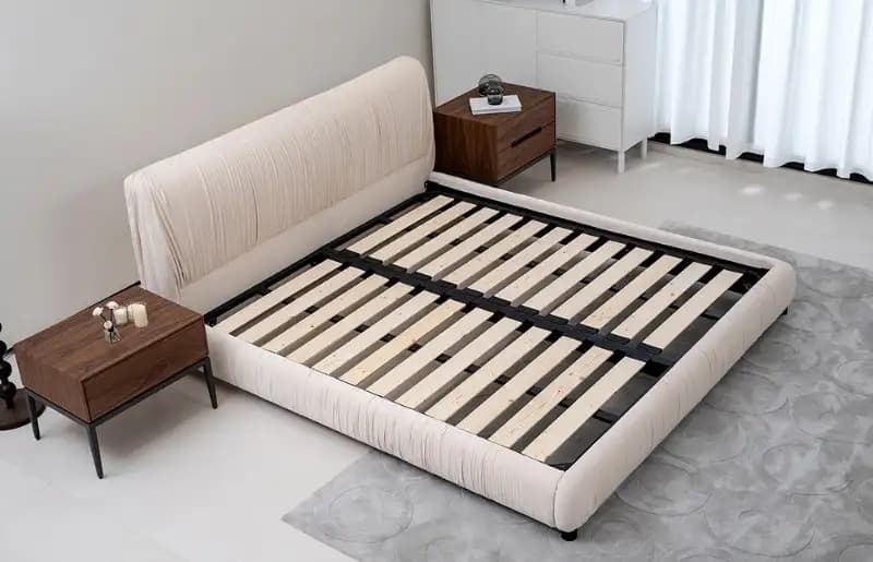 MIGLIO Flegant Pleated Twin Bedframe Fabric L738