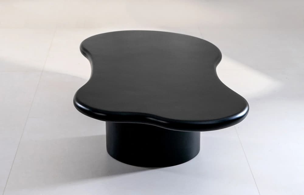Wings Fiberglass Black Coffe Table Outdoor Indoor TC1195 thumbnail 3
