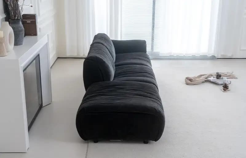 Bamboo Down Cloud Sofa Modular Black Washable M219 Back